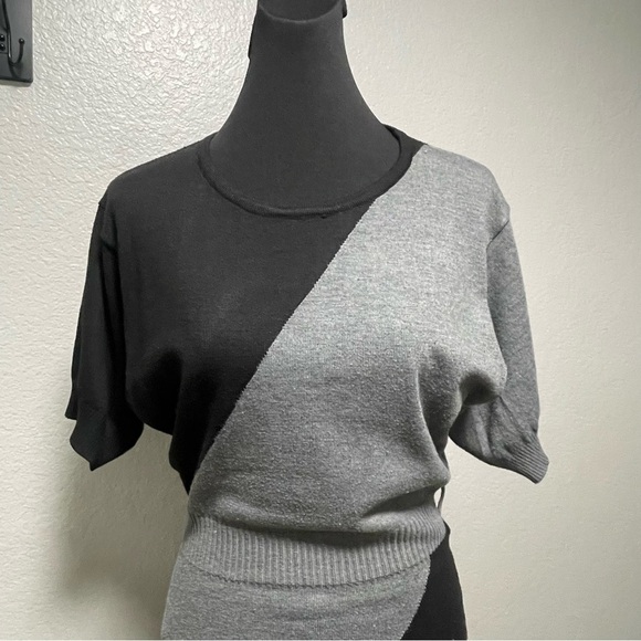 Jon & Anna Women’s Colorblock Short Sleeve Sweater Dress MEDIUM - Picture 2 of 7